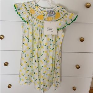 Smocked Lemon Dress